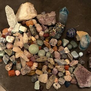 Secret mystery bag of Assorted Gemstone Crystals - Multicolor Home Accents